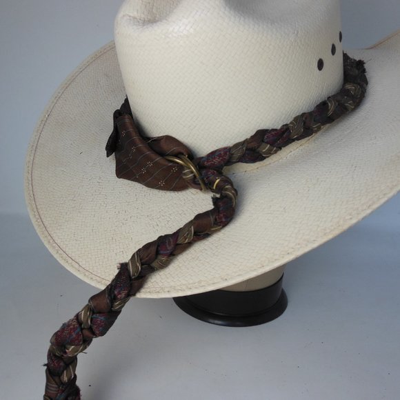 Western Hatband braided hatband handcrafted by me Bold Unique one of a kind USA - Picture 1 of 4